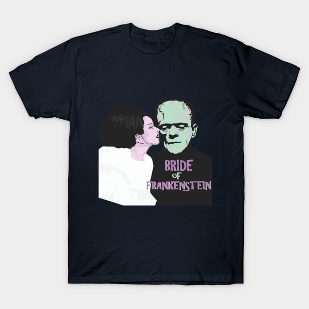 Bride of Frankenstein T-Shirt by attackofthegiantants